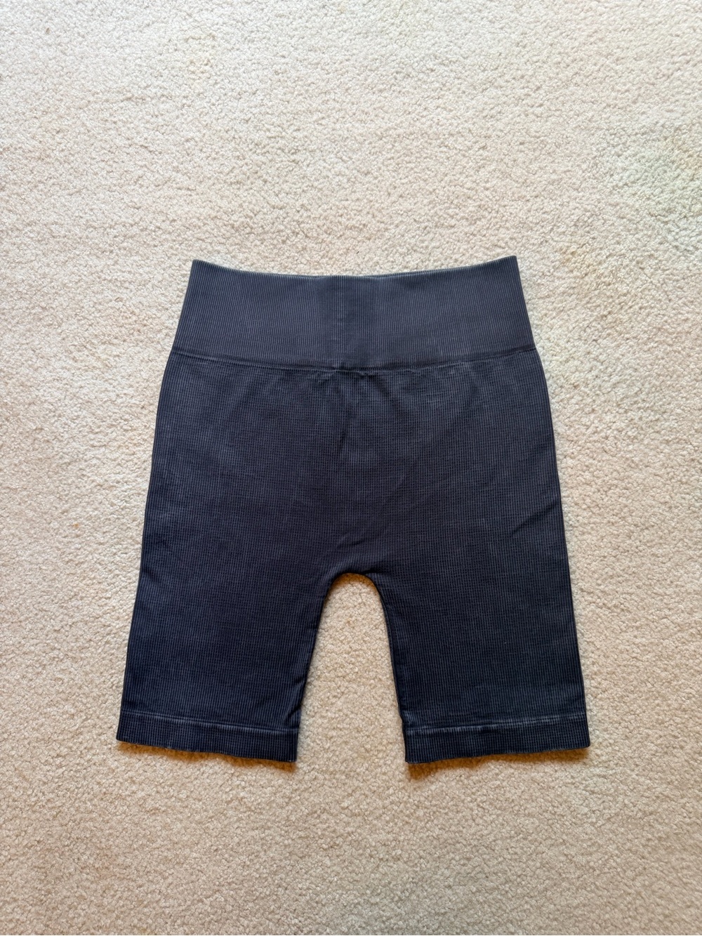 LIKE NEW!! MAHINA Blue Jean Wash Ribbed Bike Shorts!!